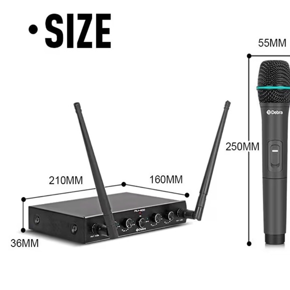 Debra Multi-Color Wireless Microphone Set - Picture 8 of 12